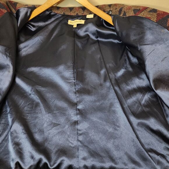 Stetson Aztec Jacket Womens XL Wool Blend Full Zip Southwestern Country Western - Picture 8 of 12